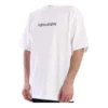 T-shirt Balenciaga pour homme à col rond, imprimé alphabétique, manches courtes, blanc 620969TIV509040
