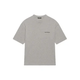 T-shirt Balenciaga pour homme, collection automne-hiver 2021, imprimé logo, style rétro, manches courtes, gris 612966TIVG51167 T-shirt Balenciaga pour homme, collection automne-hiver 2021, imprimé logo, style rétro, manches courtes, gris 612966TIVG51167