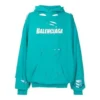 T-shirt Balenciaga pour homme, collection printemps-été 2021, imprimé alphabétique classique, bleu ciel, 659403TKVB64661