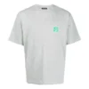 T-shirt Balenciaga pour homme à manches courtes, imprimé logo sur la poitrine, gris 594579THV631300