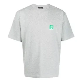 T-shirt Balenciaga pour homme à manches courtes, imprimé logo sur la poitrine, gris 594579THV631300 T-shirt Balenciaga pour homme à manches courtes, imprimé logo sur la poitrine, gris 594579THV631300