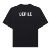 T-shirt Balenciaga pour homme à manches courtes noir avec logo sportif rétro 641614TJVL41000