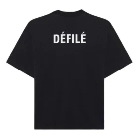 T-shirt Balenciaga pour homme à manches courtes noir avec logo sportif rétro 641614TJVL41000 T-shirt Balenciaga pour homme à manches courtes noir avec logo sportif rétro 641614TJVL41000
