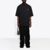 T-shirt Balenciaga pour homme à manches courtes noir avec logo sportif rétro 641614TJVL41000