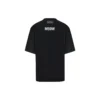 T-shirt Balenciaga pour homme, mi-long, col rond, manches courtes, noir 641614TJVG81000
