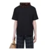 T-shirt Balenciaga Retro Knit BB Paris à manches courtes pour homme, imprimé « Paris », noir 594579TGV601000