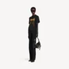 T-shirt Balenciaga Sacra Cœur coupe moyenne pour femme, couleur noire