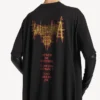 T-shirt Balenciaga Sacra Cœur Train pour femme, noir T-shirt Balenciaga Sacra Cœur Train pour femme, noir