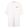 T-shirt Balenciaga SS21 pour homme, en coton, à col rond et manches courtes, blanc, 641655TJV879040