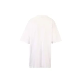 T-shirt Balenciaga SS21 pour homme, en coton, à col rond et manches courtes, blanc, 641655TJV879040