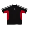 T-shirt Balenciaga x adidas coupe moyenne « Black Red » 712401TNVA61003