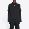 T-shirt Balenciaga x adidas coupe moyenne « Black Red » 712401TNVA61003