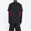 T-shirt Balenciaga x adidas coupe moyenne « Black Red » 712401TNVA61003