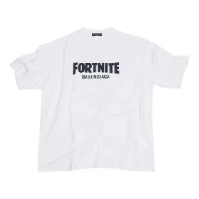 T-shirt Balenciaga x FORTNITE coupe moyenne « Blanc » 612966TLVO39040