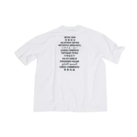 T-shirt Balenciaga x FORTNITE coupe moyenne « Blanc » 612966TLVO39040