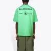 T-shirt Balenciaga x WFP coupe moyenne « Green » 612966THV844162