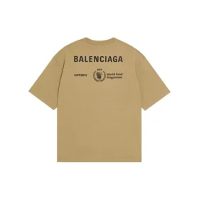 T-shirt Balenciaga x WFP, coupe moyenne « Khaki » 612966THV849605