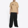T-shirt Balenciaga x WFP, coupe moyenne « Khaki » 612966THV849605