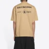 T-shirt Balenciaga x WFP, coupe moyenne « Khaki » 612966THV849605