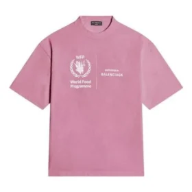 T-shirt Balenciaga x WFP coupe moyenne « Rose » 612966THV845621