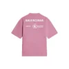 T-shirt Balenciaga x WFP coupe moyenne « Rose » 612966THV845621