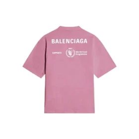 T-shirt Balenciaga x WFP coupe moyenne « Rose » 612966THV845621