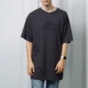 T-shirt BB oversize délavé en tricot interlock « Bleu marine Noir » 583214TFV658060