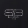 T-shirt BB Paris Strass coupe moyenne « Black Faded » 739784TOVU81055