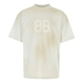 T-shirt BB Paris Strass coupe moyenne « Dirty White » 739784TOVU69012