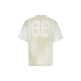 T-shirt BB Paris Strass coupe moyenne « Dirty White » 739784TOVU69012