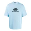 T-shirt BB Regular Fit en maille entrelacée « Light Blue » 578139TGV755840