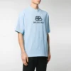 T-shirt BB Regular Fit en maille entrelacée « Light Blue » 578139TGV755840