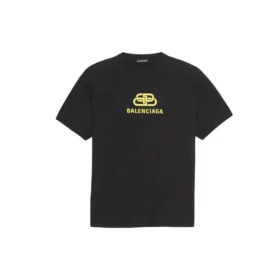 T-shirt BB Regular Fit en maille entrelacée « Noir » 578139TEV481361