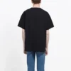 T-shirt BB Regular Fit en maille entrelacée « Noir » 578139TEV481361