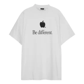 T-shirt « Be Different » « Blanc Noir » 712398TNVB39784