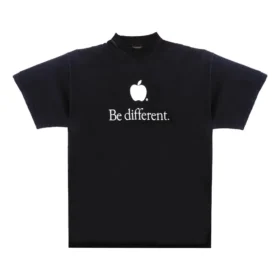 T-shirt « Be Different » « Noir Blanc » 712398TNVB31070