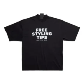 T-shirt « Black White » avec conseils de style gratuits 744439TOVG29034