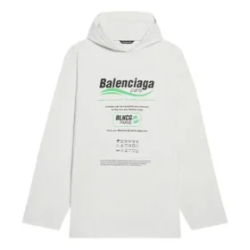 T-shirt blanc ample pour homme Balenciaga FW21 avec imprimé alphabétique du logo 662424TKVF89085