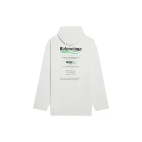 T-shirt blanc ample pour homme Balenciaga FW21 avec imprimé alphabétique du logo 662424TKVF89085