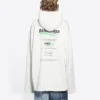 T-shirt blanc ample pour homme Balenciaga FW21 avec imprimé alphabétique du logo 662424TKVF89085