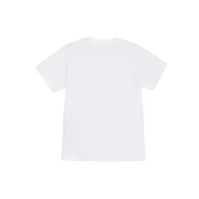 T-shirt blanc à manches courtes ample avec petit logo alphabétique 556104TYK289000