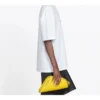 T-shirt blanc à manches courtes avec logo imprimé sur la poitrine « Alphabet » 570813TEV489044