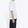 T-shirt blanc à manches courtes confortable pour homme avec logo Balenciaga imprimé 612966TIV549040