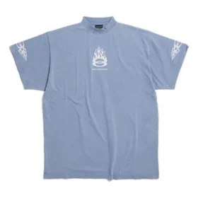 T-shirt Burning Unity Oversized « Light Blue » 787349TQVW74164