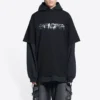 T-shirt à capuche à manches longues Slime « Noir » 681029TLVF11069