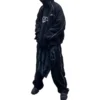 T-shirt à capuche oversize avec patch XXXL « Noir » 720406TNVD91070