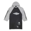 T-shirt à capuche raglan oversize 3B Stencil « Black » 790403TQVT51083