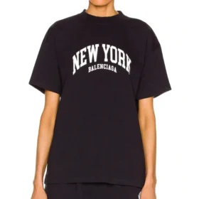 T-shirt Cities New York, coupe moyenne « Dark Blue » 612965TLVM23967