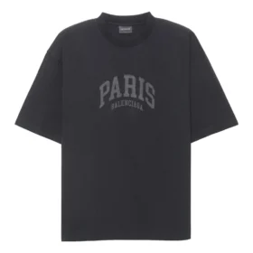 T-shirt Cities Paris coupe moyenne « Nero » 612966TLVL71069