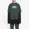 T-shirt Cities Paris coupe moyenne « Vert » 612966TLVL73011